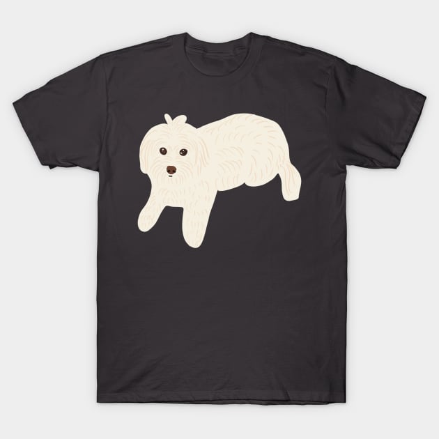 Maltese Poodle T-Shirt by PatternbyNOK